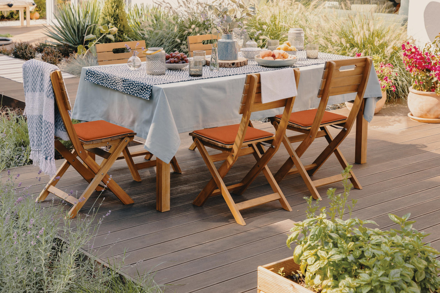 Sitzkissen aus Kunstleder und Filz – Rechteckig, Waschbar, Für Indoor und Outdoor