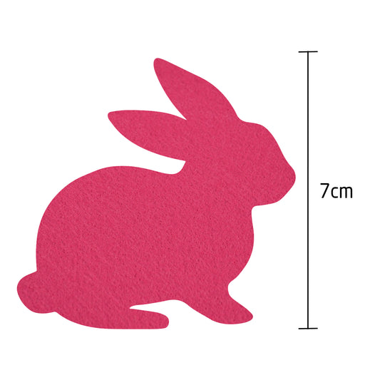 Filz Osterhasen - 6er-Set zum Basteln, Dekorieren und Verschenken