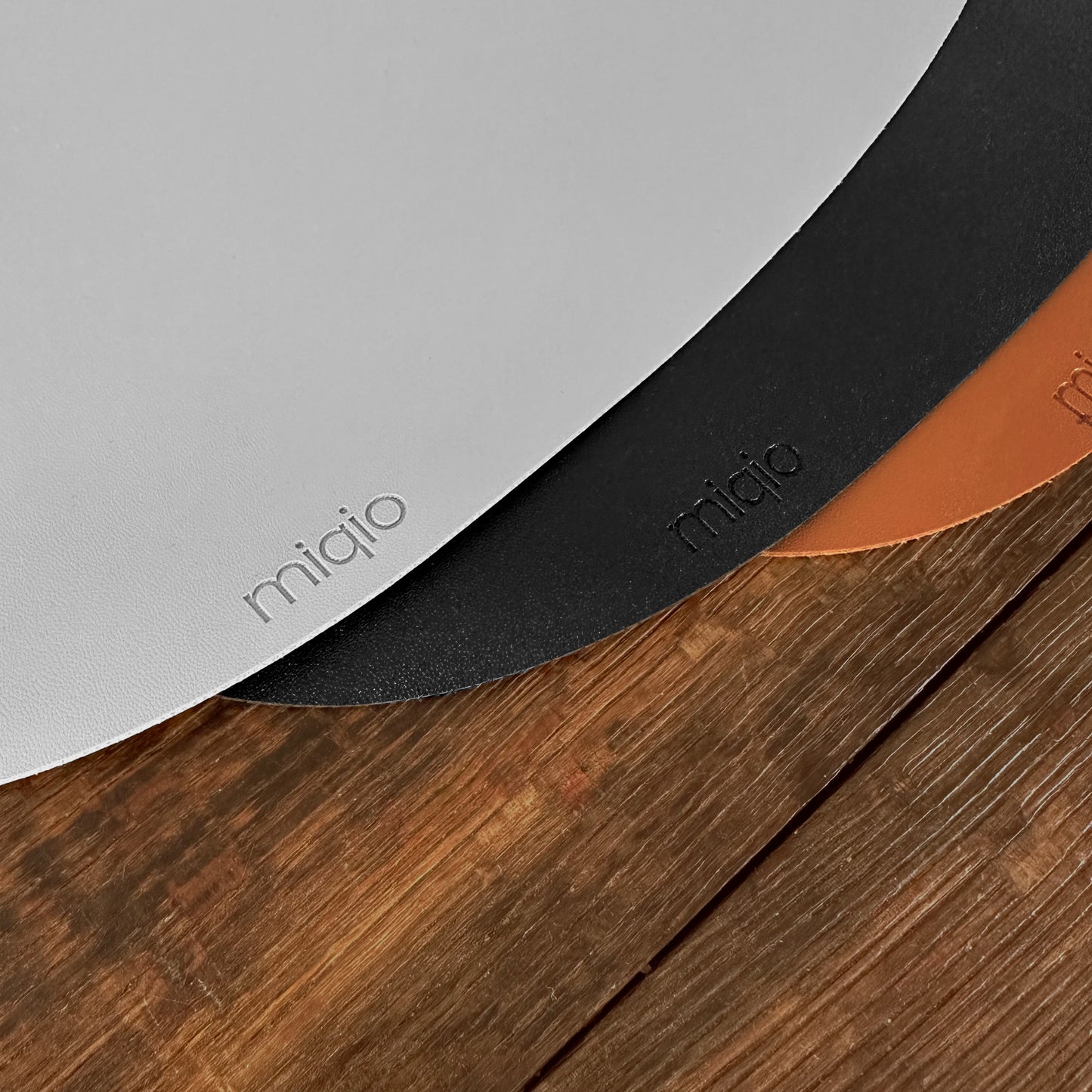 Tischset Stone aus Kunstleder - 6er-Set/18-teilig - 40 x 32 cm