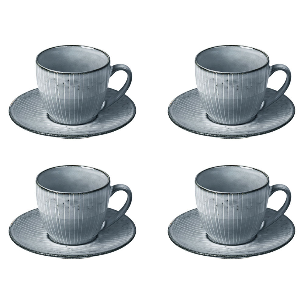 Tasse mit Untertasse "Nordic Sea" ø14 x H 8,8cm (150 ml)