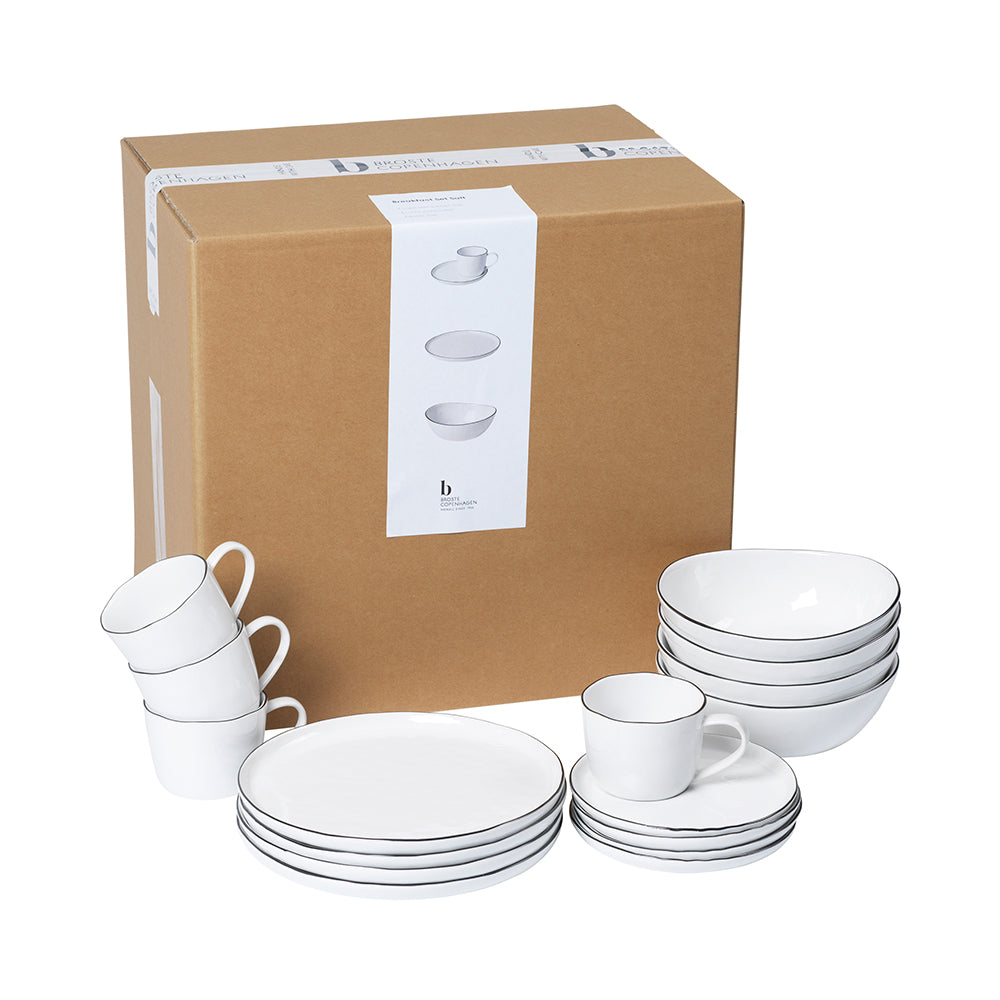 Frühstücksset Salt Broste Copenhagen, Steingut