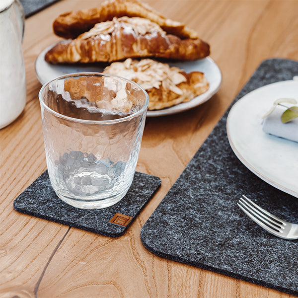 Glasuntersetzer aus Filz - MIQIO Design