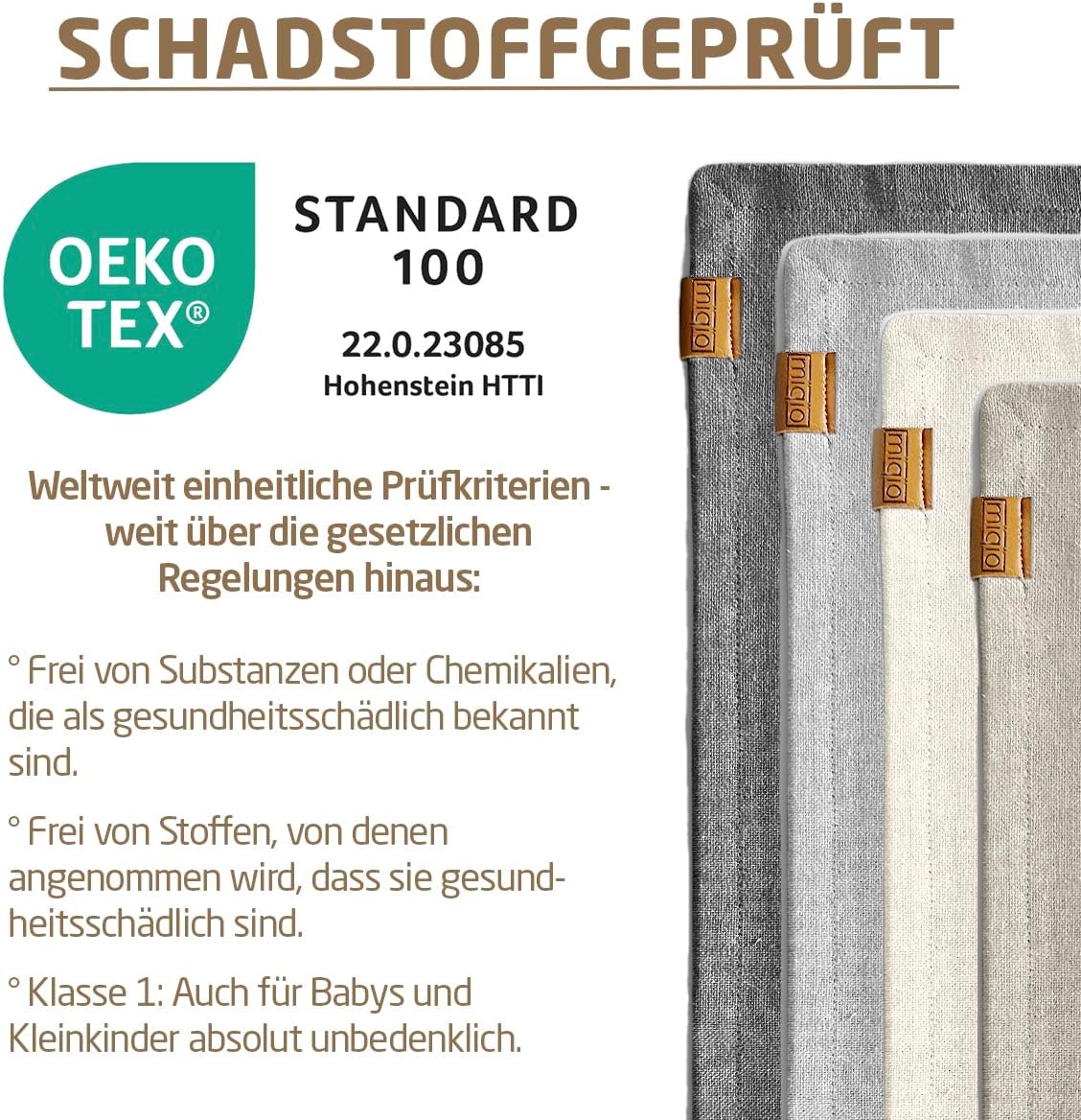 Geschirrtücher aus Halbleinen - 3er Set - 70 x 45 cm