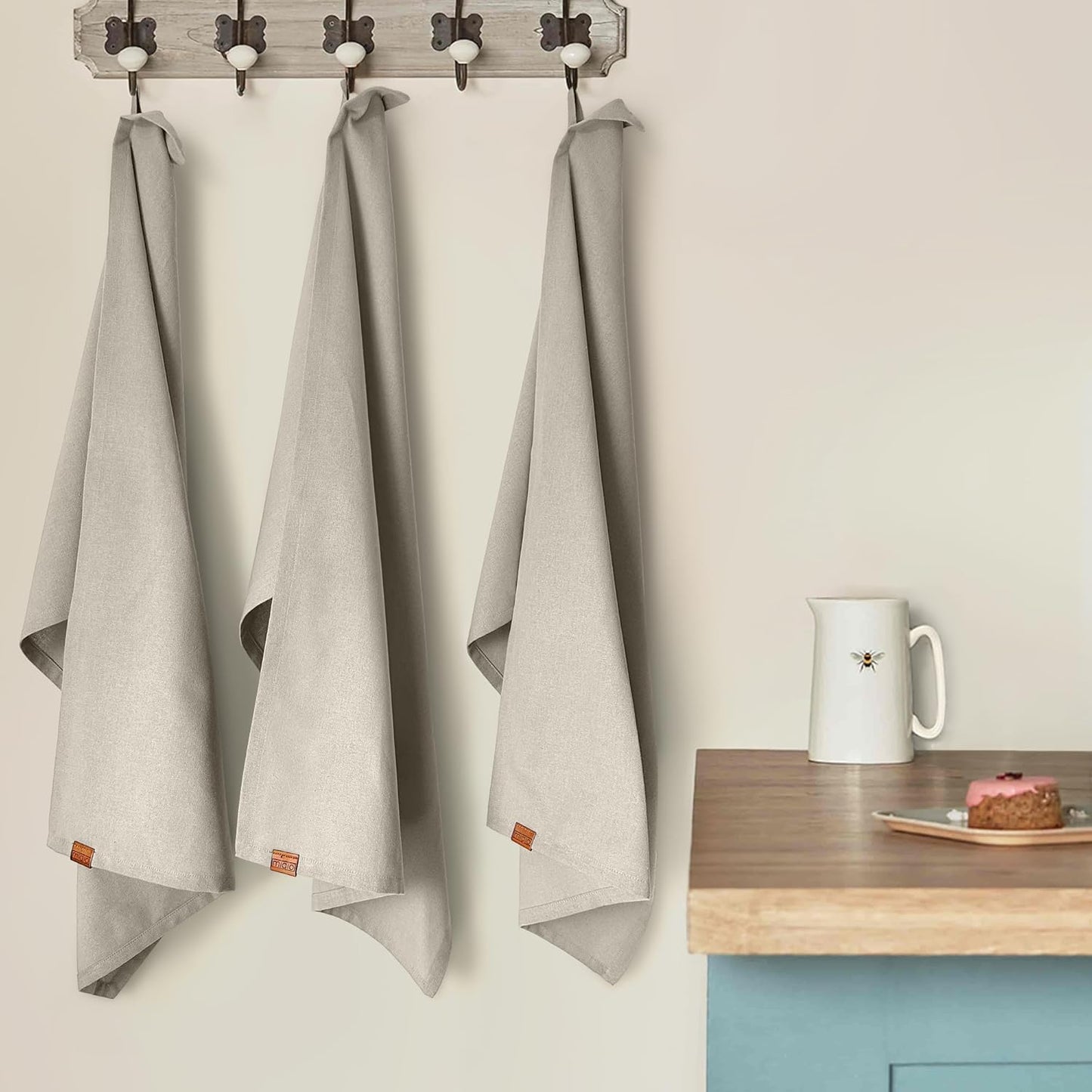Geschirrtücher aus Halbleinen - 3er Set - 70 x 45 cm