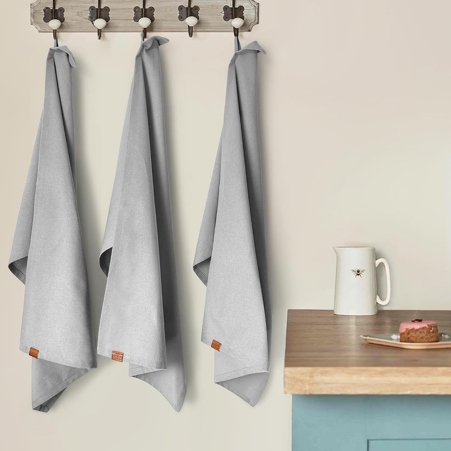 Geschirrtücher aus Halbleinen - 3er Set - 70 x 45 cm