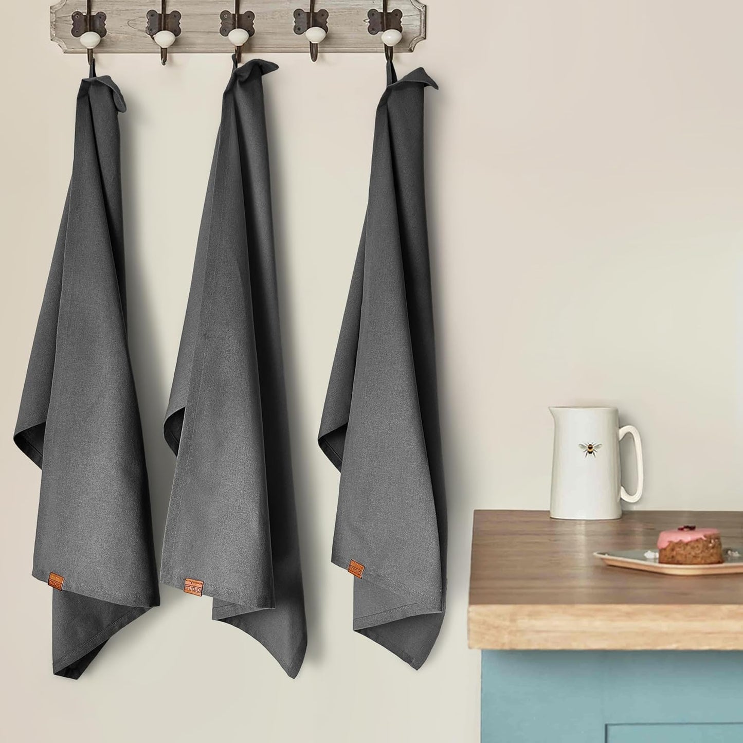Geschirrtücher aus Halbleinen - 3er Set - 70 x 45 cm