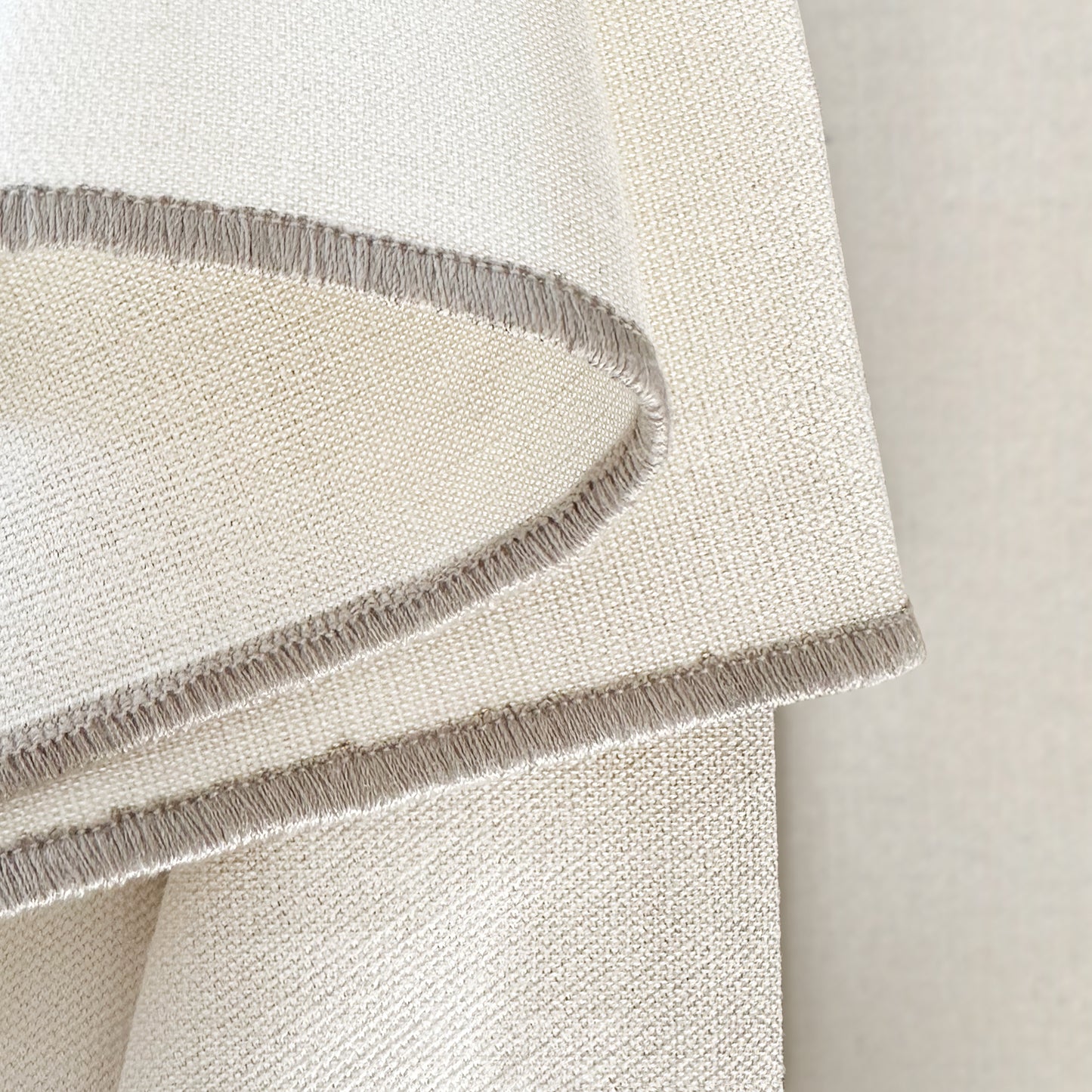 Stoffservietten aus 100% Bio-Baumwolle mit edler Ziernaht - 6er Set - 45 x 45 cm