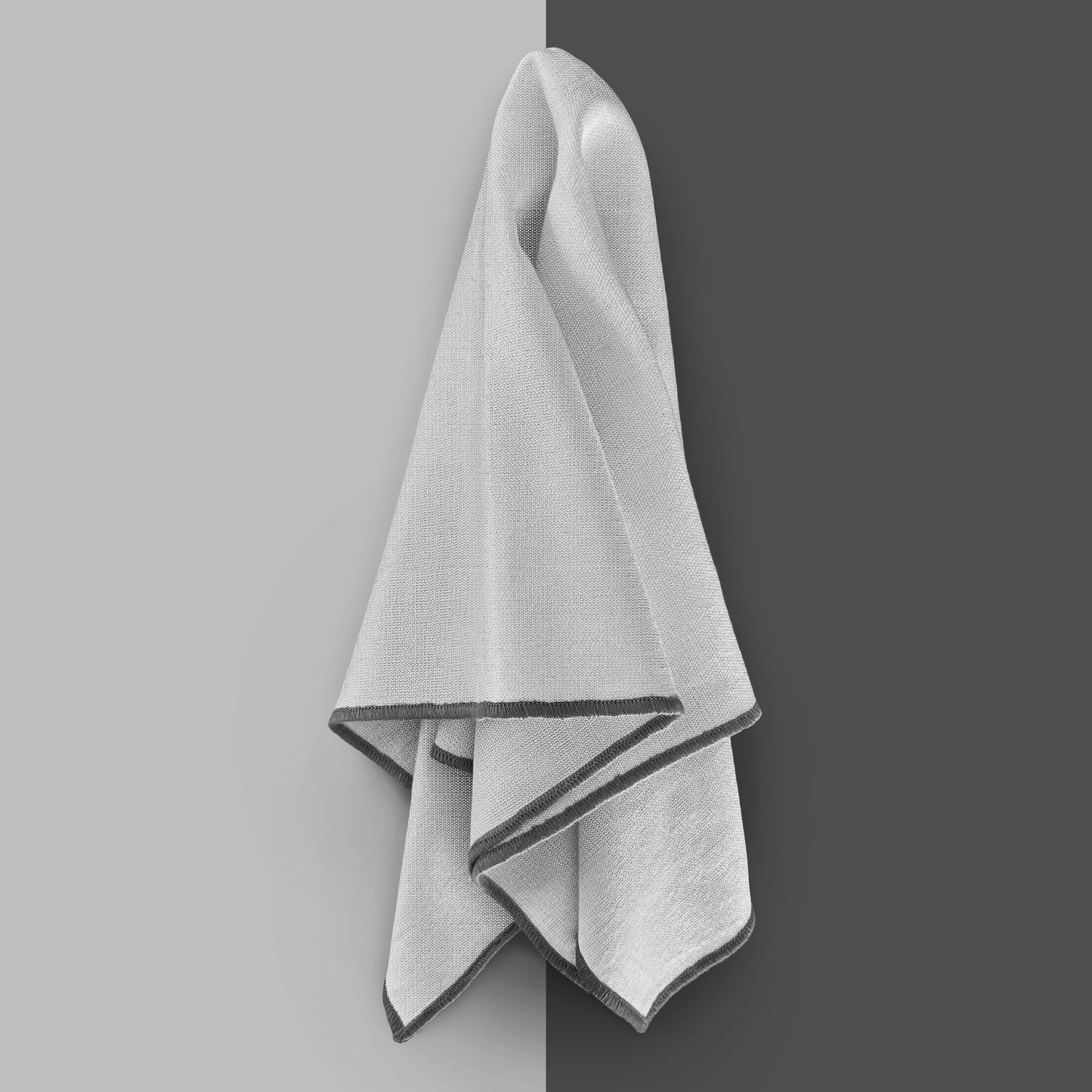 Stoffservietten aus 100% Bio-Baumwolle mit edler Ziernaht - 6er Set - 45 x 45 cm