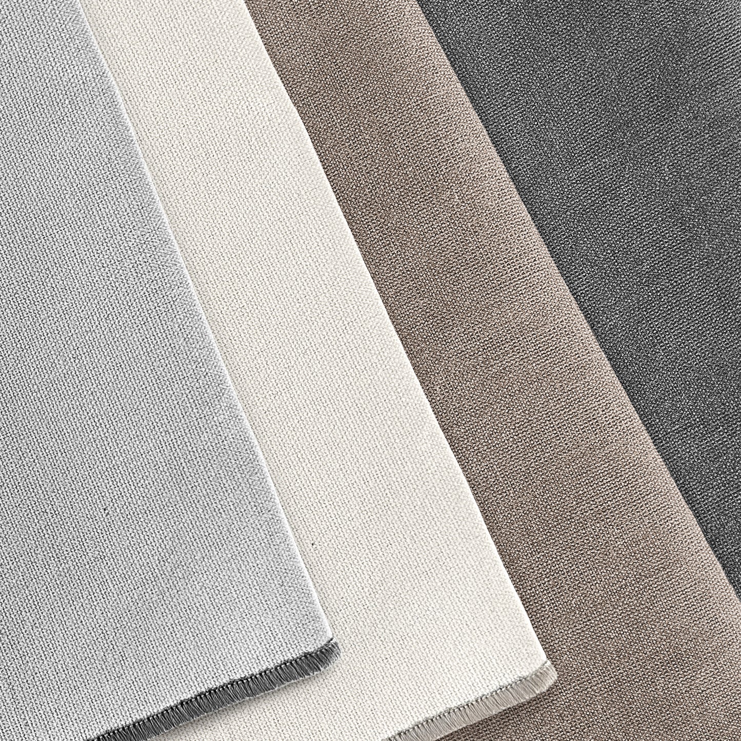 Stoffservietten aus 100% Bio-Baumwolle mit edler Ziernaht - 6er Set - 45 x 45 cm