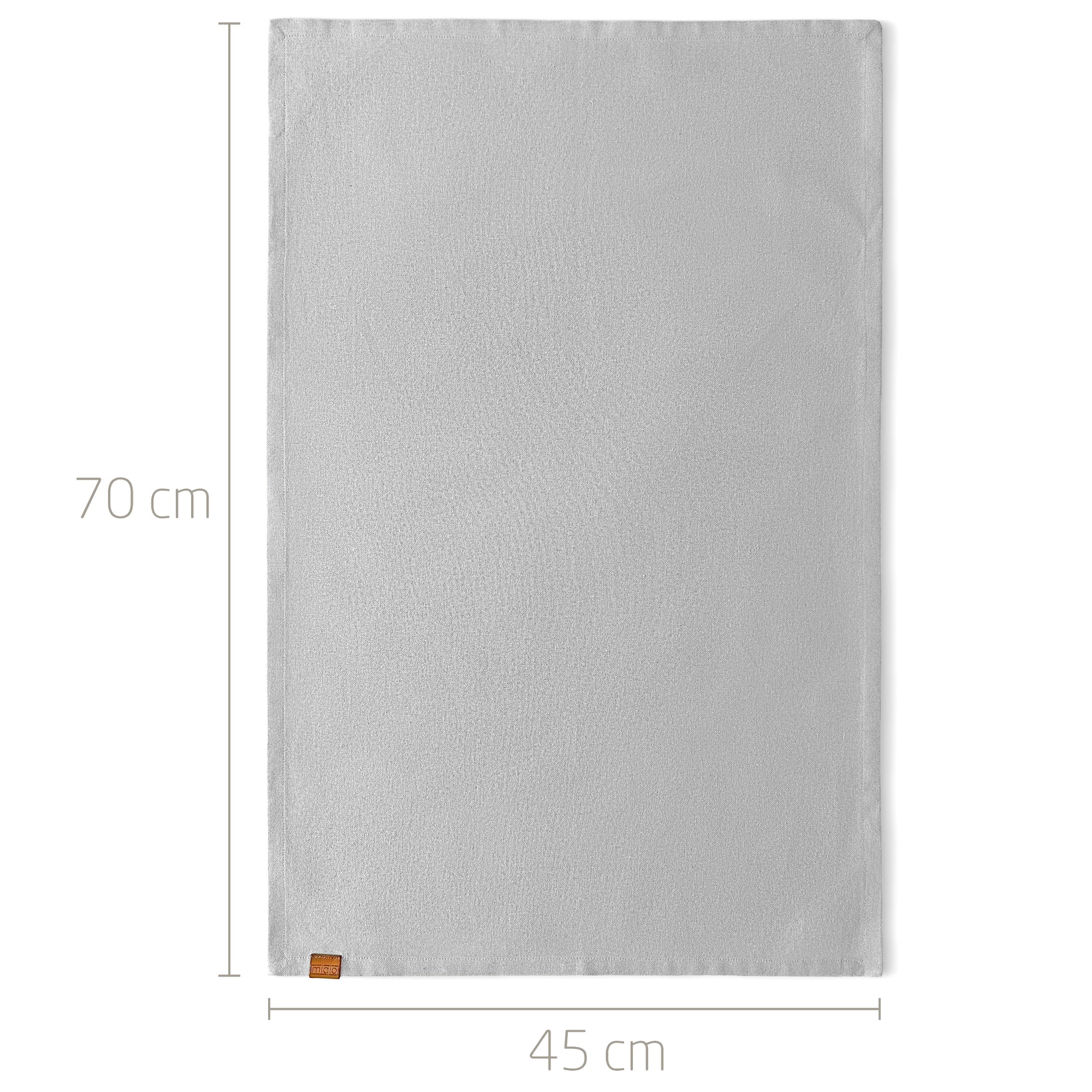 MIQIO® Tovaglioli in tessuto di design con elegante cucitura decorativa, set da 6 tovaglioli in lino, 45 x 45 cm, tovaglioli in tessuto 55% lino e 45% cotone, European Flax, GOTS e