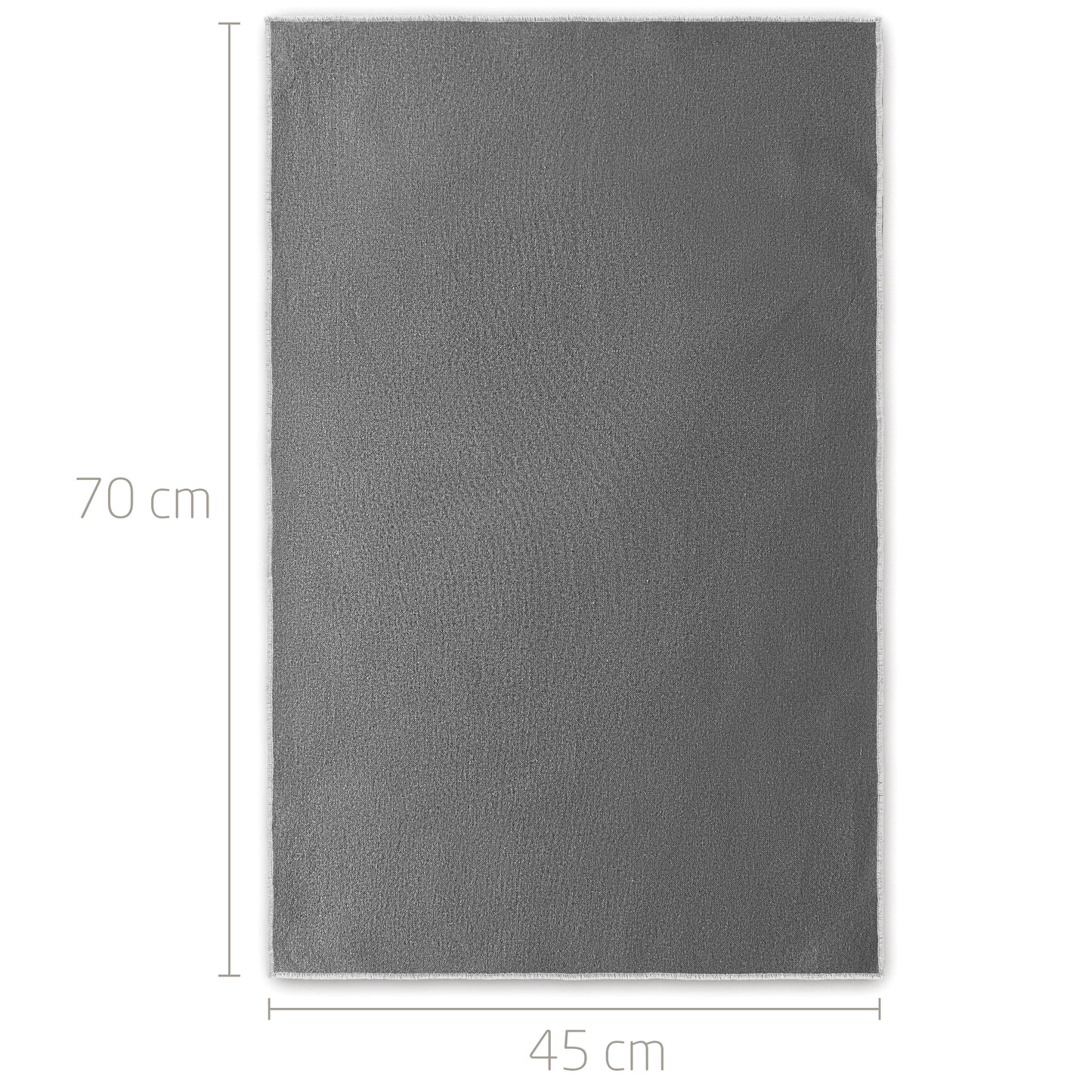 Geschirrtücher aus 100% Bio-Baumwolle mit edler Ziernaht - 3er Set - 70 x 45 cm