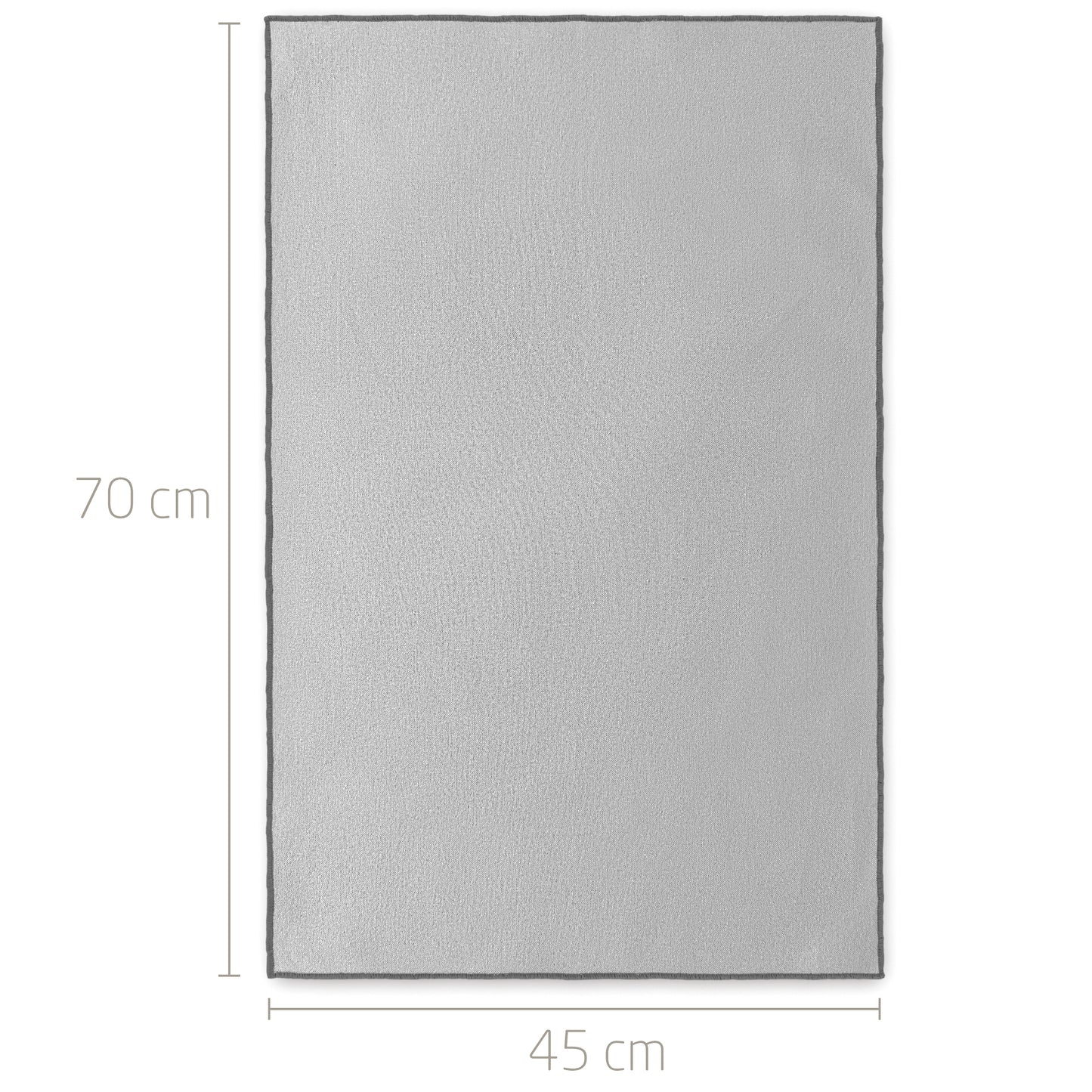 Geschirrtücher aus 100% Bio-Baumwolle mit edler Ziernaht - 3er Set - 70 x 45 cm