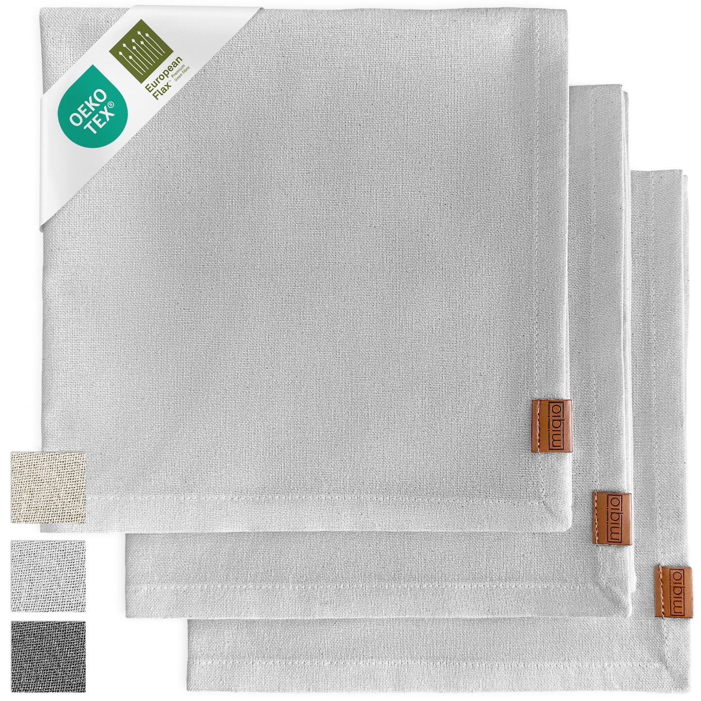 Geschirrtücher aus Halbleinen - 3er Set - 70 x 45 cm