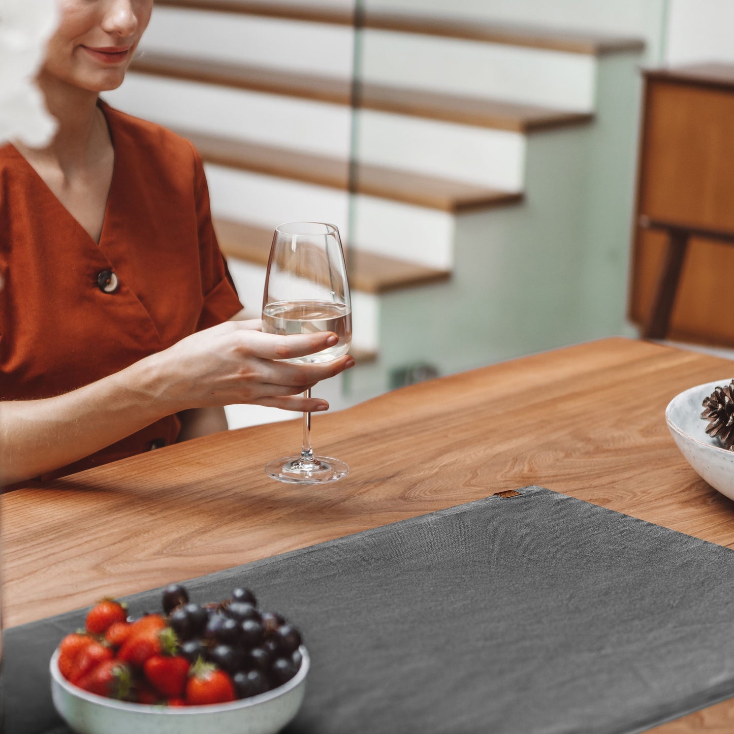 Tischläufer aus 100% Bio-Baumwolle - 40 x 150 cm