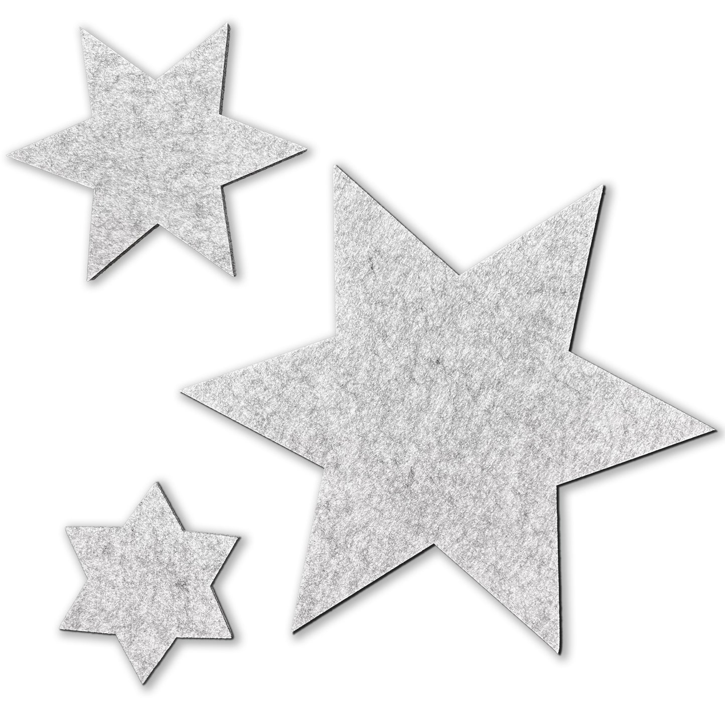Filz Sterne 3er-Set – Weihnachtsdeko & Untersetzer